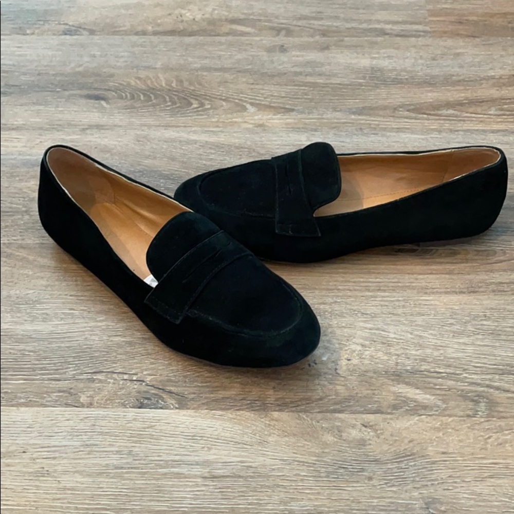 JCREW black loafers